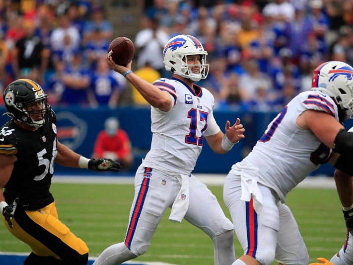 El partido entre Ben Roethlisberger y Josh Allen